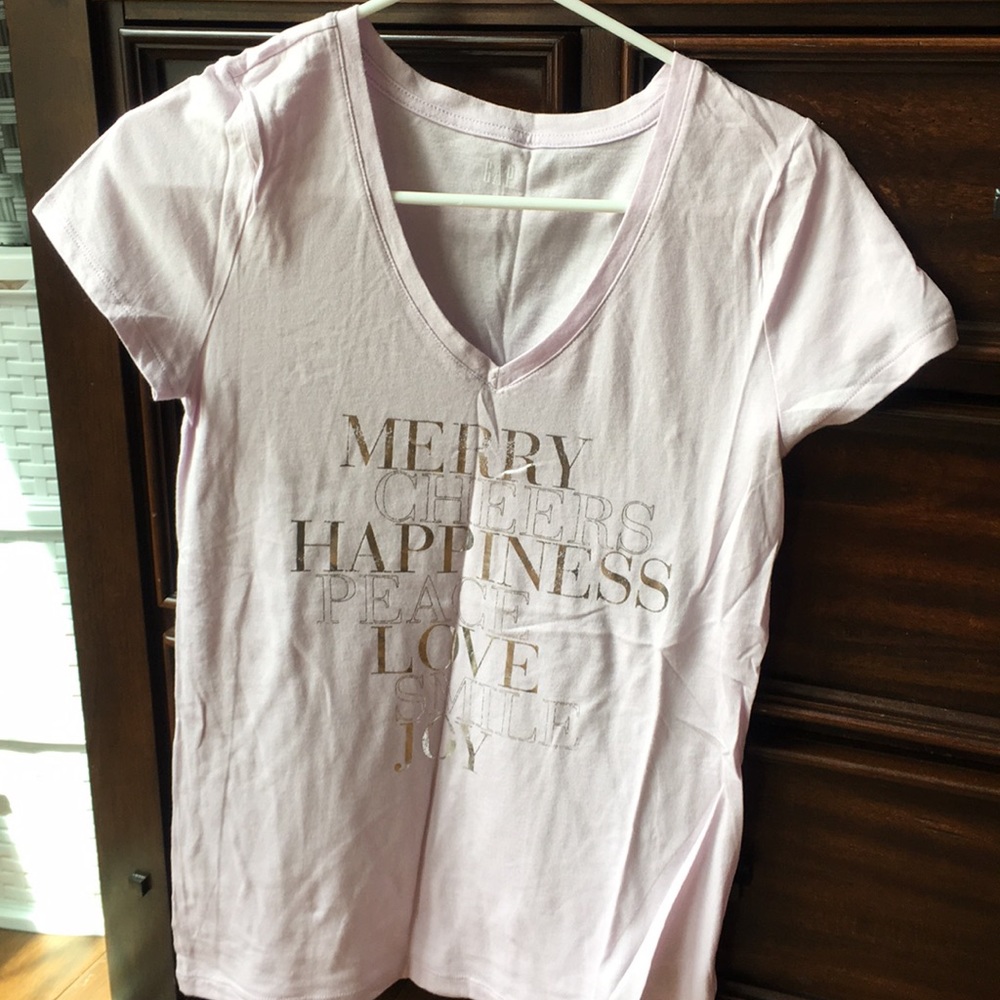 Cozy comfy shirt white and gold gap